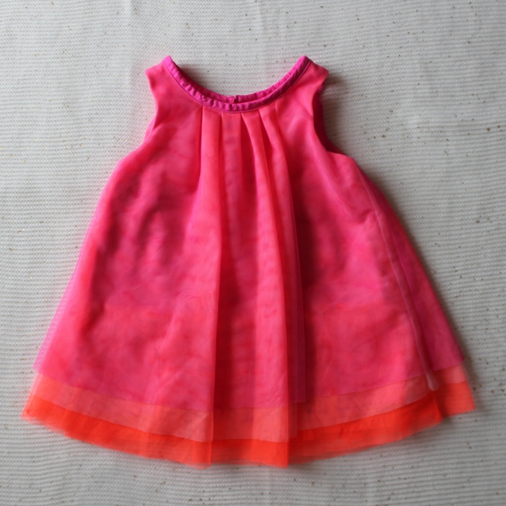 Mesh baby girl dress